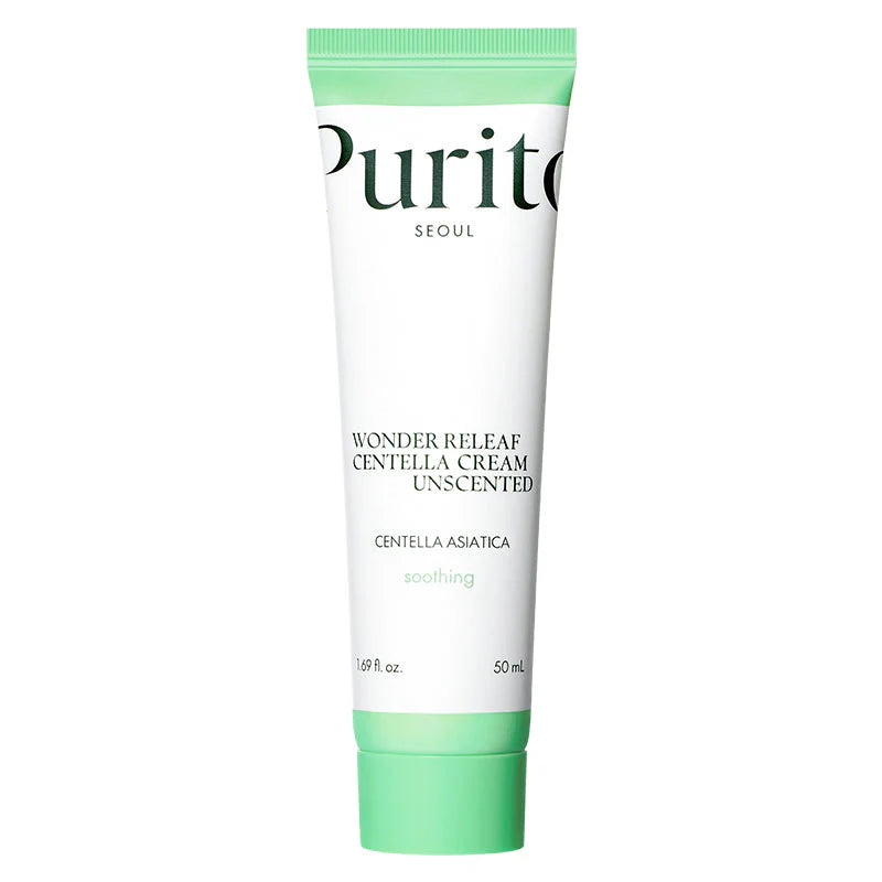 Purito Wonder Releaf Centella Cream Unscented - Soothing & Hydrating Cream (50ml)