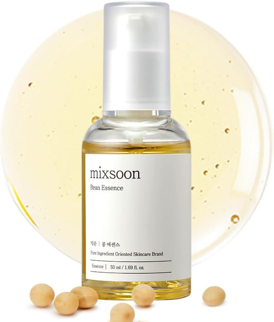 Mixsoon Bean Essence, Vegansnail, Exfoliating Essence for face, Hydrating Korean Skin Care, Glassskin 1.69 fl.oz/ 50ml